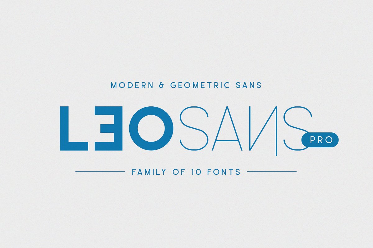 Beispiel einer Leo Sans Pro Medium-Schriftart